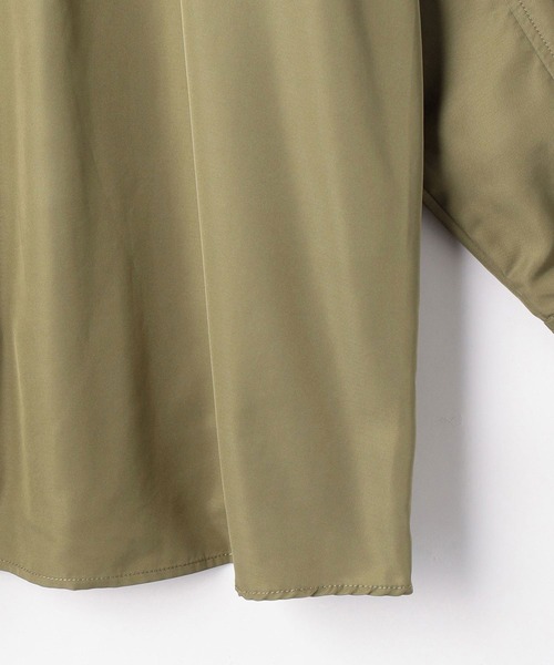 179/WG（イチナナキュウダブルジー）の「オーバーサイズミリタリーシャツブルゾン（ブルゾン・レディース・ブラック/カーキ・MEDIUM）」の17枚目の写真