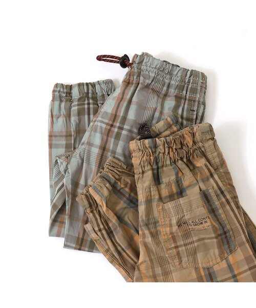 BREEZE（ブリーズ）の「ウエストコードイージーチェックパンツ（その他パンツ・キッズ・グレー/ベージュ・130/100/150/110/90/120/140）」の5枚目の写真