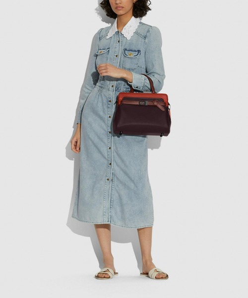 COACH　コーチ　テート　キャリーオール　29　ハンドバッグ　カラーブロック 公式】COACH – コーチ | テート キャリーオール 29 カラーブロック