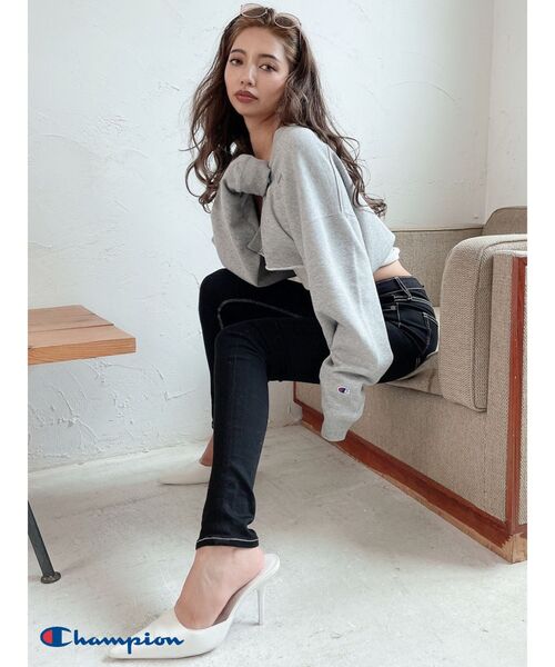Champion(チャンピオン)の「Championスウェットカーディガン(カーディガン/ボレロ・レディース・ブラウン/グレー/オフホワイト・FREE)」の9枚目の写真