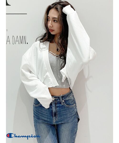 Champion(チャンピオン)の「Championスウェットカーディガン(カーディガン/ボレロ・レディース・ブラウン/グレー/オフホワイト・FREE)」の21枚目の写真