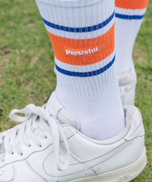 Perushu(ペルーシュ)の「【1周年記念アイテム】Perushuロゴソックス(ソックス/靴下・メンズ・ホワイト・FREE)」の13枚目の写真