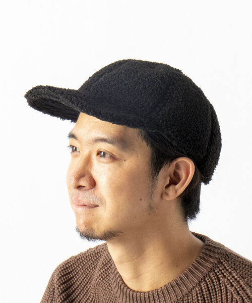 Traditional Weatherwear(トラディショナルウェザーウェア)の「【Traditional Weatherwear】ボアキャップ #A212APGGO0221EF(キャップ・メンズ・ブラック・FREE)」の2枚目の写真