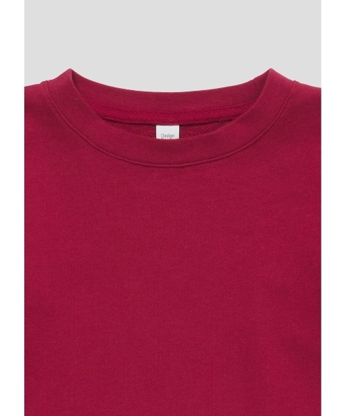 Design Tshirts Store graniph(デザイン ティーシャツ ストア グラニフ)の「コンビネーションオブリーフ|キッズスカラップド長袖スウェットワンピース(ワンピース・キッズ・ボルドー・110/130)」の5枚目の写真