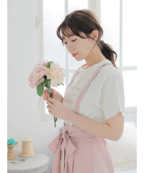 Areeam（アリーム）の「Melty Cream Tシャツ（Tシャツ/カットソー・レディース・オフホワイト/ミント・FREE）」の5枚目の写真