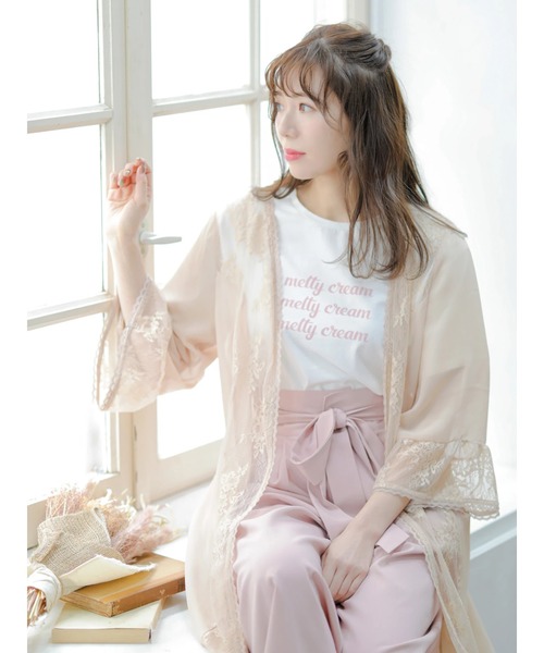 Areeam（アリーム）の「Melty Cream Tシャツ（Tシャツ/カットソー・レディース・オフホワイト/ミント・FREE）」の7枚目の写真