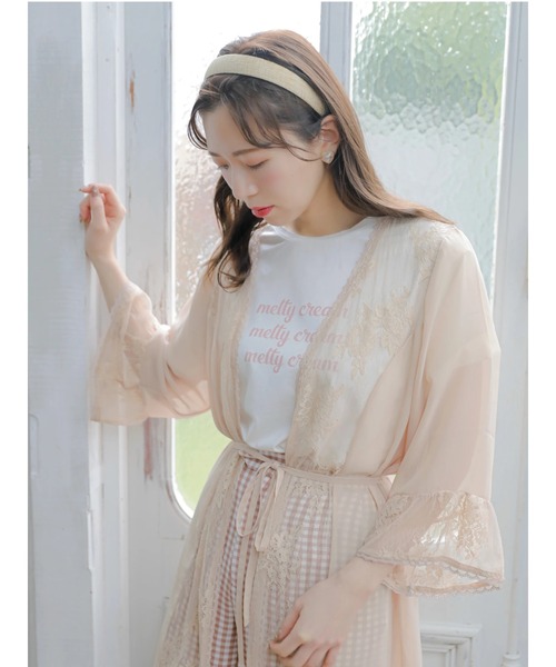 Areeam（アリーム）の「Melty Cream Tシャツ（Tシャツ/カットソー・レディース・オフホワイト/ミント・FREE）」の8枚目の写真