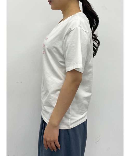 Areeam（アリーム）の「Melty Cream Tシャツ（Tシャツ/カットソー・レディース・オフホワイト/ミント・FREE）」の16枚目の写真
