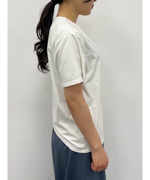 Areeam（アリーム）の「Melty Cream Tシャツ（Tシャツ/カットソー・レディース・オフホワイト/ミント・FREE）」の18枚目の写真