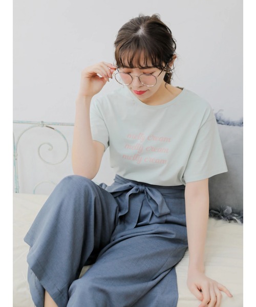 Areeam（アリーム）の「Melty Cream Tシャツ（Tシャツ/カットソー・レディース・オフホワイト/ミント・FREE）」の20枚目の写真