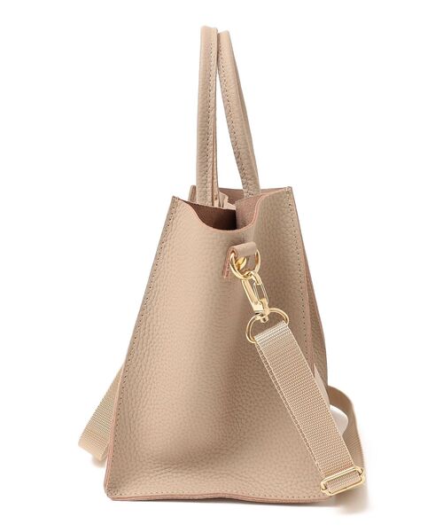 The Container Shop（ザ コンテナショップ）の「The Container Shop: スクエア 2WAY レザー ショルダー バッグ M（ショルダーバッグ・レディース・ブラック/ベージュ・ONE SIZE）」の8枚目の写真