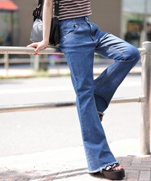 WEGO | WEGO/ハイウエストストレッチフレアパンツ(デニムパンツ)
