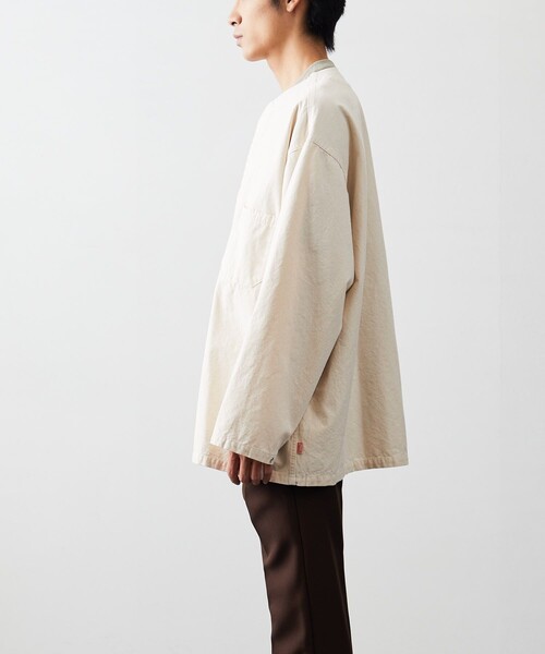 HINSON(ヒンソン)の「HINSON/ヒンソン ドットボタン スリーピングシャツ(シャツ/ブラウス・メンズ・ブラック/その他13/ホワイト/ナチュラル・MEDIUM/LARGE)」の15枚目の写真