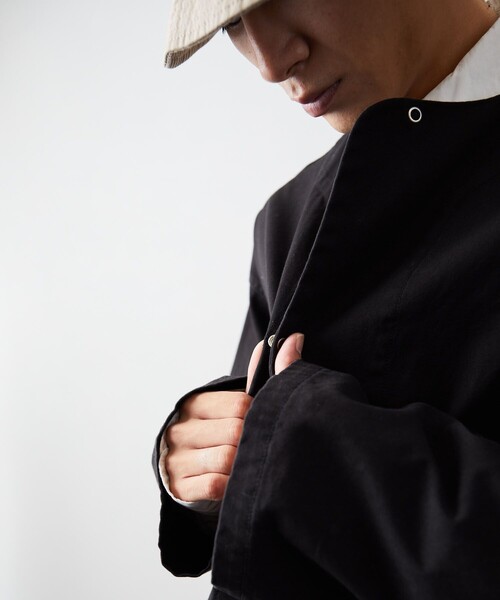 HINSON(ヒンソン)の「HINSON/ヒンソン ドットボタン スリーピングシャツ(シャツ/ブラウス・メンズ・ブラック/その他13/ホワイト/ナチュラル・MEDIUM/LARGE)」の16枚目の写真