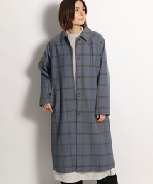 チェックアソートステンカラーコート