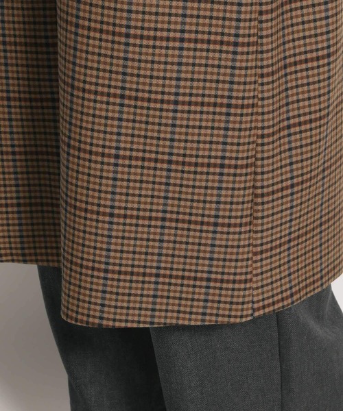 niko and...（ニコアンド）の「チェックアソートステンカラーコート（ステンカラーコート・レディース・ベージュ/グレー/ブルー・MEDIUM/LARGE）」の5枚目の写真