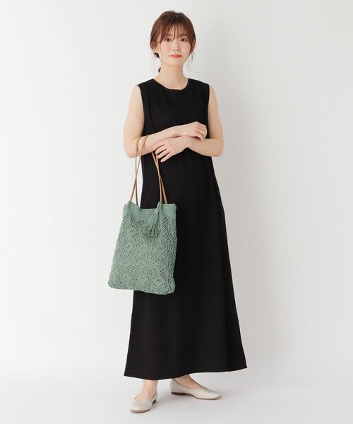 one'sterrace(ワンズテラス)の「透かし編み コットントートバッグ(トートバッグ・レディース・オフホワイト・99)」の8枚目の写真