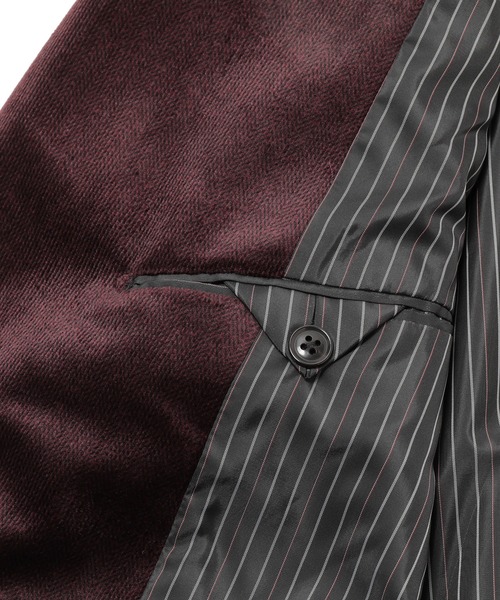 MEN'S BIGI(メンズビギ)の「コーデュロイ調シャドーヘリンボーンジャケット(テーラードジャケット・メンズ・ネイビー/ボルドー・01/03/02/04)」の10枚目の写真