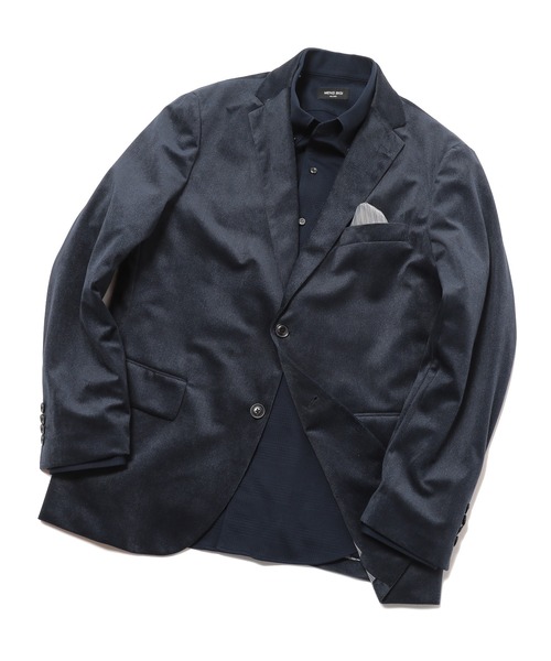 MEN'S BIGI(メンズビギ)の「コーデュロイ調シャドーヘリンボーンジャケット(テーラードジャケット・メンズ・ネイビー/ボルドー・01/03/02/04)」の18枚目の写真