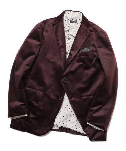 MEN'S BIGI(メンズビギ)の「コーデュロイ調シャドーヘリンボーンジャケット(テーラードジャケット・メンズ・ネイビー/ボルドー・01/03/02/04)」の17枚目の写真