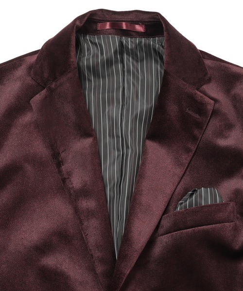 MEN'S BIGI(メンズビギ)の「コーデュロイ調シャドーヘリンボーンジャケット(テーラードジャケット・メンズ・ネイビー/ボルドー・01/03/02/04)」の11枚目の写真