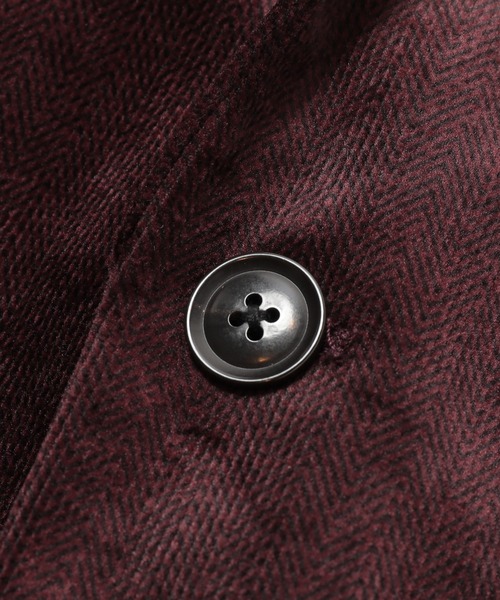MEN'S BIGI(メンズビギ)の「コーデュロイ調シャドーヘリンボーンジャケット(テーラードジャケット・メンズ・ネイビー/ボルドー・01/03/02/04)」の8枚目の写真