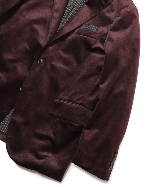 MEN'S BIGI(メンズビギ)の「コーデュロイ調シャドーヘリンボーンジャケット(テーラードジャケット・メンズ・ネイビー/ボルドー・01/03/02/04)」の14枚目の写真
