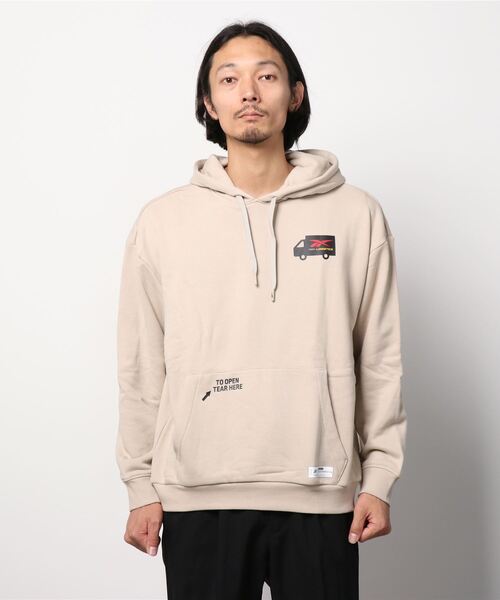Reebok（リーボック）の「クラシックス BlackEyePatch フーディー / クラシックス BlackEyePatch Hoodie（パーカー・メンズ・ベージュ/ブラック・X-LARGE/XXX-LARGE/LARGE/MEDIUM/XX-LARGE/X-SMALL/SMALL）」の15枚目の写真