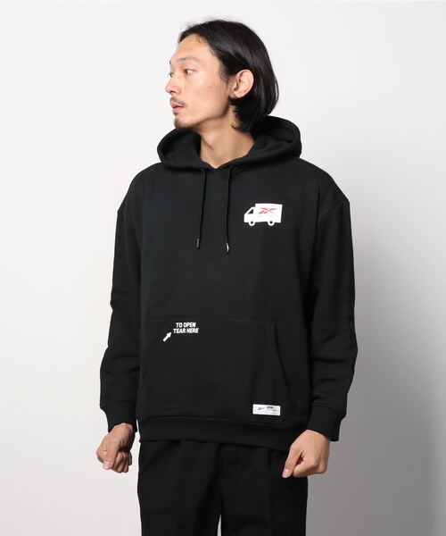 Reebok（リーボック）の「クラシックス BlackEyePatch フーディー / クラシックス BlackEyePatch Hoodie（パーカー・メンズ・ベージュ/ブラック・X-LARGE/XXX-LARGE/LARGE/MEDIUM/XX-LARGE/X-SMALL/SMALL）」の7枚目の写真