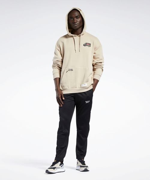 Reebok（リーボック）の「クラシックス BlackEyePatch フーディー / クラシックス BlackEyePatch Hoodie（パーカー・メンズ・ベージュ/ブラック・X-LARGE/XXX-LARGE/LARGE/MEDIUM/XX-LARGE/X-SMALL/SMALL）」の11枚目の写真