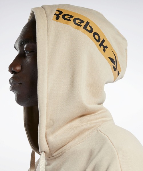 Reebok（リーボック）の「クラシックス BlackEyePatch フーディー / クラシックス BlackEyePatch Hoodie（パーカー・メンズ・ベージュ/ブラック・X-LARGE/XXX-LARGE/LARGE/MEDIUM/XX-LARGE/X-SMALL/SMALL）」の13枚目の写真