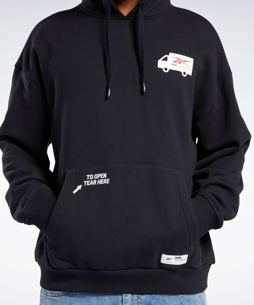 Reebok（リーボック）の「クラシックス BlackEyePatch フーディー / クラシックス BlackEyePatch Hoodie（パーカー・メンズ・ベージュ/ブラック・X-LARGE/XXX-LARGE/LARGE/MEDIUM/XX-LARGE/X-SMALL/SMALL）」の16枚目の写真