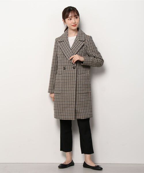 Banana Republic（バナナリパブリック）の「イタリアン ダブルフェイス トップコート（ダウンジャケット/コート・レディース・ベージュ・XS/S/M/L）」の7枚目の写真