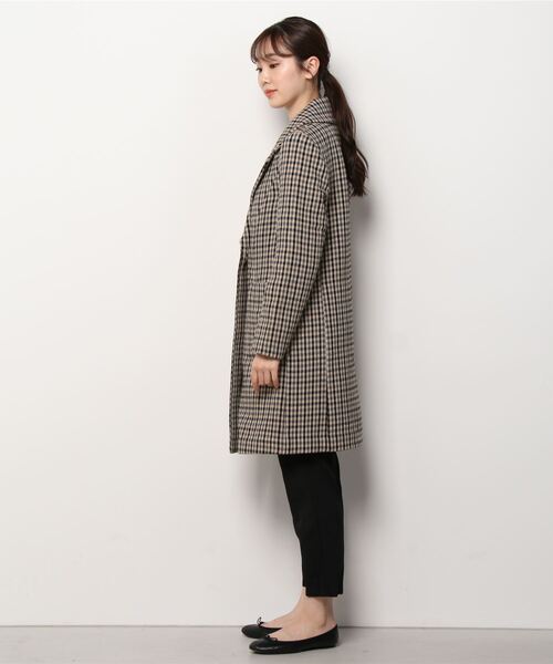 Banana Republic（バナナリパブリック）の「イタリアン ダブルフェイス トップコート（ダウンジャケット/コート・レディース・ベージュ・XS/S/M/L）」の8枚目の写真