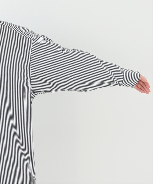 SLOBE IENA（スローブイエナ）の「タイプライターシャツワンピース【洗濯機使用可能】◆（シャツワンピース・レディース・ホワイト/ブラウン/ブラック系その他・FREE）」の7枚目の写真