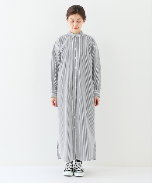 SLOBE IENA（スローブイエナ）の「タイプライターシャツワンピース【洗濯機使用可能】◆（シャツワンピース・レディース・ホワイト/ブラウン/ブラック系その他・FREE）」の12枚目の写真