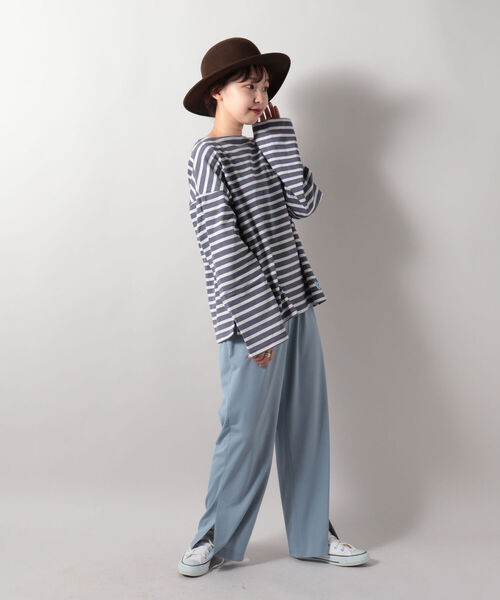 ORCIVAL(オーシバル)の「【ORCIVAL/オーシバル】COTTTON LOURD コットンロードワイドフレンチ バスクシャツ #B449(Tシャツ/カットソー・レディース・パープル系その他4/ブラック系その他3/キナリ/ホワイト系その他4/ブラック・1)」の12枚目の写真