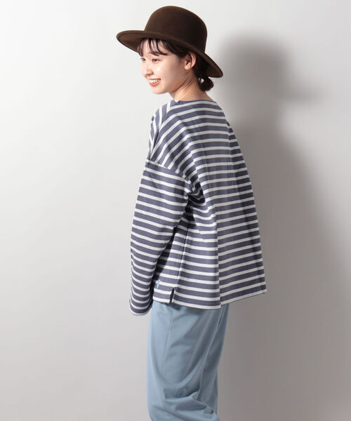 ORCIVAL(オーシバル)の「【ORCIVAL/オーシバル】COTTTON LOURD コットンロードワイドフレンチ バスクシャツ #B449(Tシャツ/カットソー・レディース・パープル系その他4/ブラック系その他3/キナリ/ホワイト系その他4/ブラック・1)」の16枚目の写真