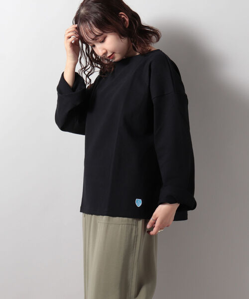 ORCIVAL(オーシバル)の「【ORCIVAL/オーシバル】COTTTON LOURD コットンロードワイドフレンチ バスクシャツ #B449(Tシャツ/カットソー・レディース・パープル系その他4/ブラック系その他3/キナリ/ホワイト系その他4/ブラック・1)」の19枚目の写真