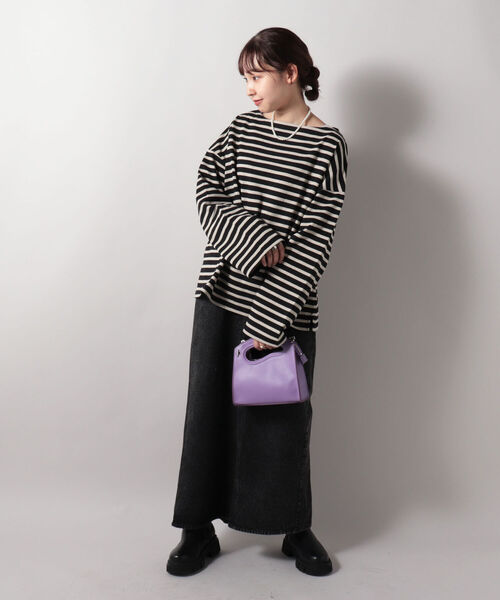 ORCIVAL(オーシバル)の「【ORCIVAL/オーシバル】COTTTON LOURD コットンロードワイドフレンチ バスクシャツ #B449(Tシャツ/カットソー・レディース・パープル系その他4/ブラック系その他3/キナリ/ホワイト系その他4/ブラック・1)」の20枚目の写真