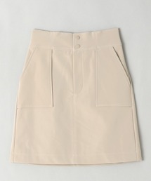 JEANASIS | スムースヴィーガンレザーハイウエストミニスカート/239868(スカート)