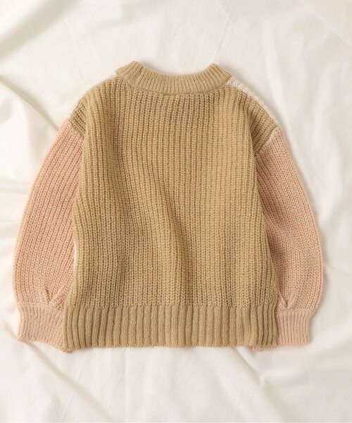 apres les cours(アプレレクール)の「わたあめニット(ニット/セーター・キッズ・アイボリー/ピンク/サックスブルー・140/100/120/90)」の7枚目の写真