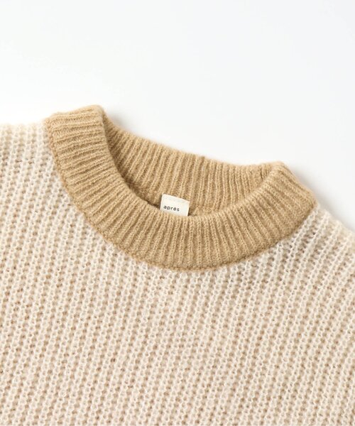 apres les cours(アプレレクール)の「わたあめニット(ニット/セーター・キッズ・アイボリー/ピンク/サックスブルー・140/100/120/90)」の10枚目の写真