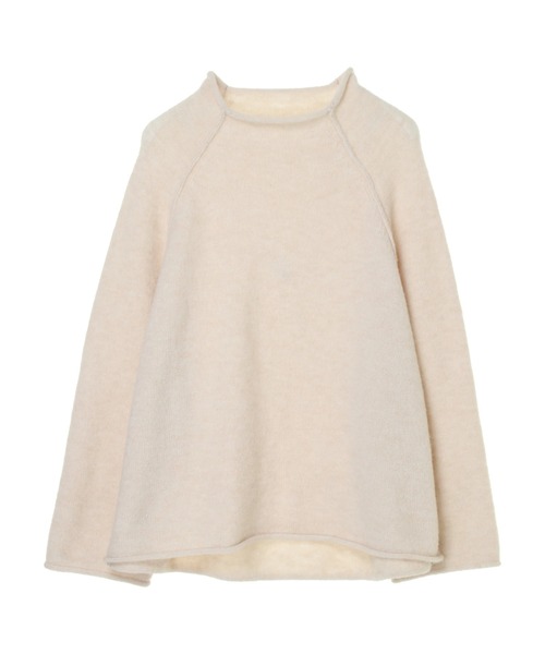 Green Parks(グリーンパークス)の「ウールライクショート丈ハイネックプルオーバー*(ニット/セーター・レディース・ライラック/ブラック/ライトベージュ/ブルーグリーン・FREE)」の20枚目の写真