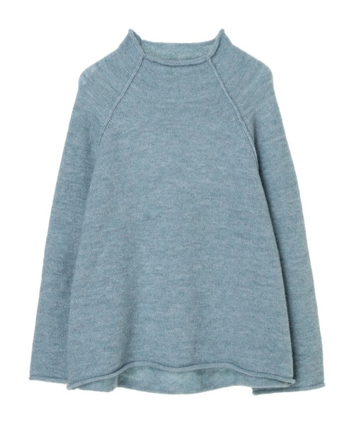 Green Parks(グリーンパークス)の「ウールライクショート丈ハイネックプルオーバー*(ニット/セーター・レディース・ライラック/ブラック/ライトベージュ/ブルーグリーン・FREE)」の22枚目の写真