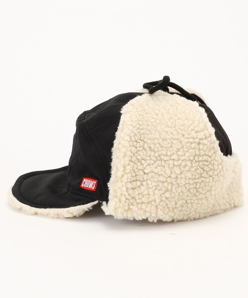 CHUMS(チャムス)の「CHUMS×FREAK'S STORE/チャムス×フリークスストア 別注ロシアンキャップ(キャップ・メンズ・ブラック・ONE SIZE)」の2枚目の写真