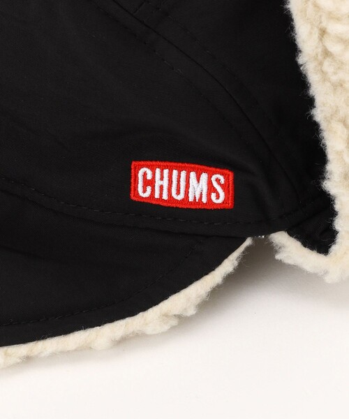 CHUMS(チャムス)の「CHUMS×FREAK'S STORE/チャムス×フリークスストア 別注ロシアンキャップ(キャップ・メンズ・ブラック・ONE SIZE)」の4枚目の写真