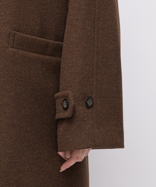 CIAOPANIC（チャオパニック）の「【RAXA/ラシャ】スタンドコート（その他アウター・レディース・ブラウン/サックスブルー・SMALL/MEDIUM）」の12枚目の写真