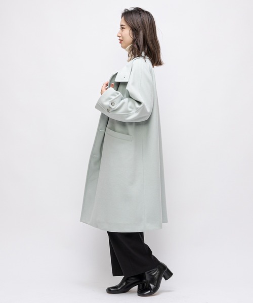 CIAOPANIC（チャオパニック）の「【RAXA/ラシャ】スタンドコート（その他アウター・レディース・ブラウン/サックスブルー・SMALL/MEDIUM）」の19枚目の写真