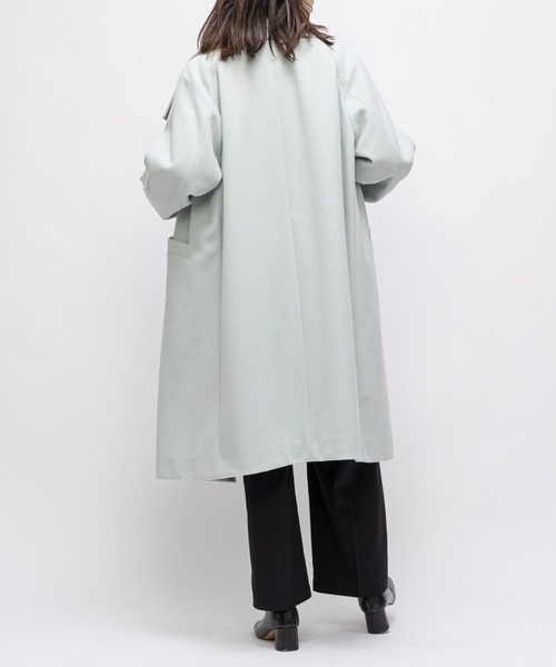 CIAOPANIC（チャオパニック）の「【RAXA/ラシャ】スタンドコート（その他アウター・レディース・ブラウン/サックスブルー・SMALL/MEDIUM）」の16枚目の写真